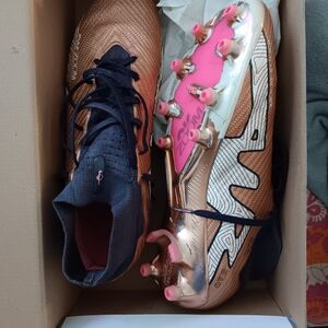 Nike Bronze and Pink Athletic Shoes